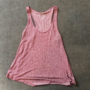 American Eagle Outfitters Marled Pink Tank Top